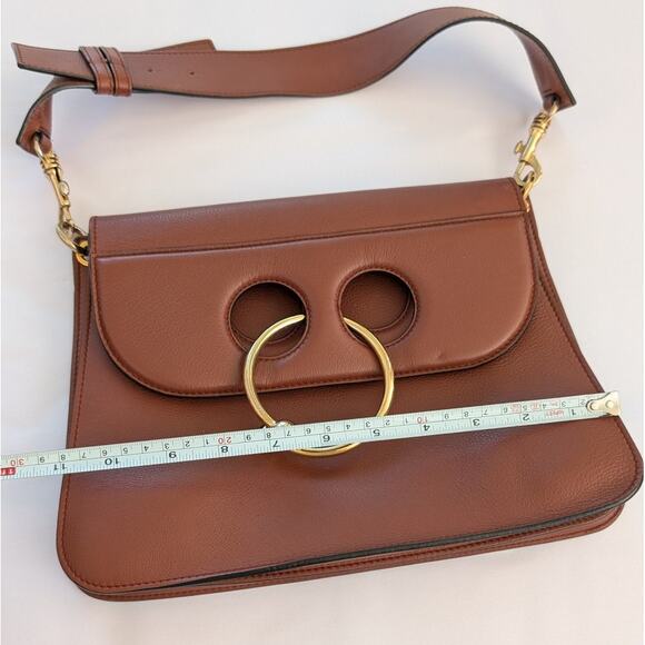 JW Anderson Pierce Brown Leather Medium Handbag Shoulder Bag - Picture 11 of 12